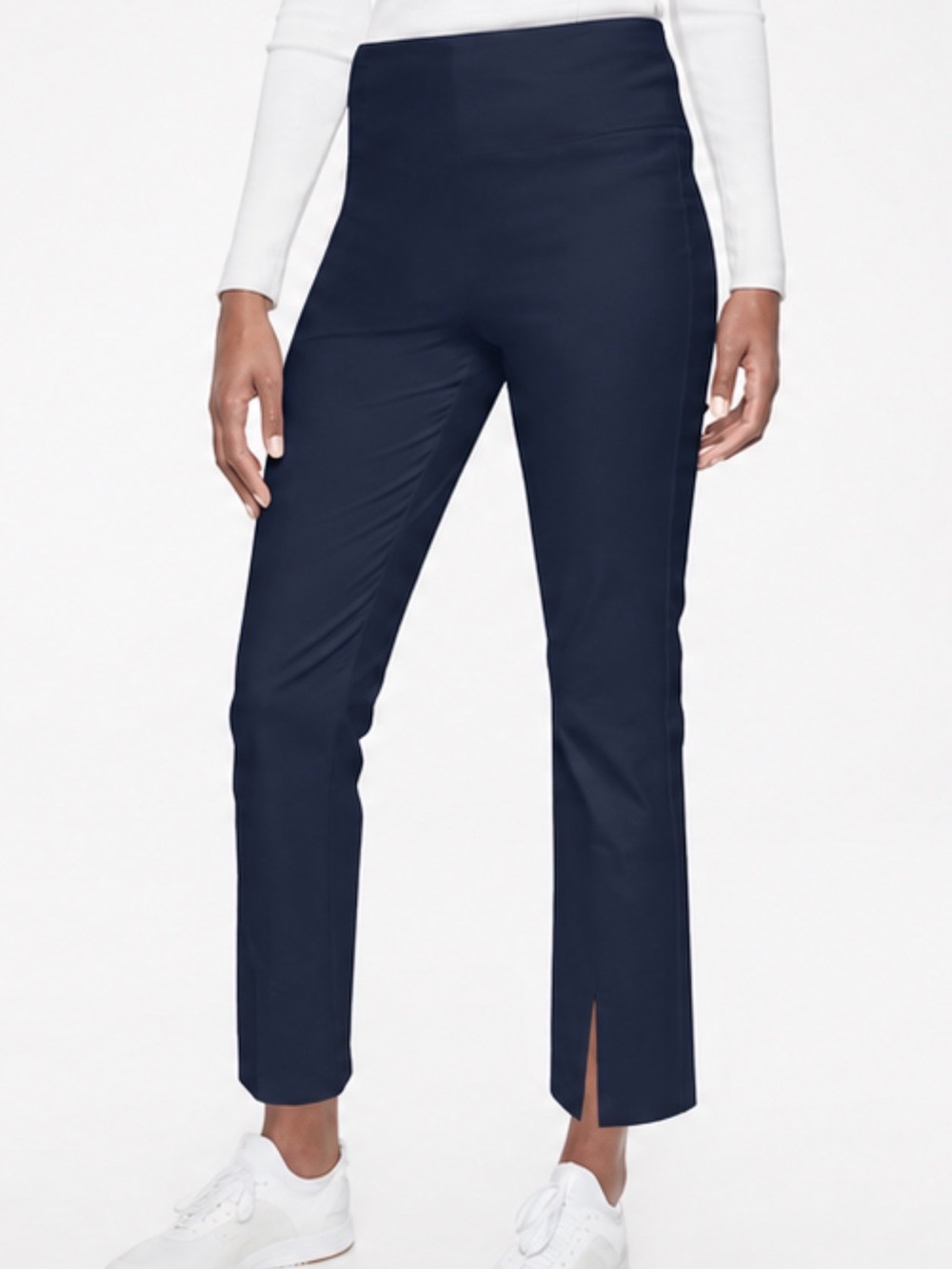 Athleta Women’s Wander Slim Straight Crop Pant | Navy| Size 14